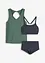 Tankini og topp (3-delt sett), bonprix