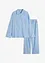 Oversized, vevd pyjamas med knapper, bonprix