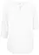 Bluse med lin, 3/4-lang arm, bonprix