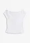 Off shoulder-topp i økologisk bomull, bonprix