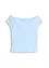 Off shoulder-topp i økologisk bomull, bonprix