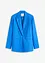 Ledig blazer med lin og bred krage med slag, bonprix