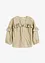 Bluse i lett materiale med volanger, bonprix