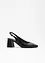 Slingback-pumps i skinn, bonprix