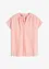 Kortermet bluse med skjult knappestolpe, bonprix