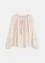 Oversized bluse med broderi, bonprix