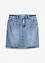Denimskjørt Mid Waist, Low Stretch, bonprix