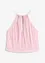 Cropped topp i metallic-look, bonprix