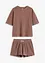 Loungewear-kosedress med shorts i vaflet jersey, bonprix