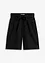 Shorts i twill med knytebelte, bonprix