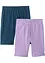 Sykkelshorts med økologisk bomull (2-pack), bonprix