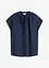 Kortermet bluse med skjult knappestolpe, bonprix