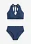 Halterneck-bikini (2-delt sett) i resirkulert polyamid, bonprix