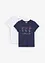 Basic T-skjorte med trykk (2-pack), bonprix