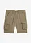 Bermudashorts i 100% bomull med cargolommer, Relaxed Fit, bonprix