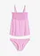Bandeau tankini med vaflet topp (2-delt sett), bonprix