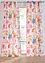 Gardin i resirkulert polyester med trykt blomstermønster (1-pack), bonprix