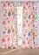 Gardin i resirkulert polyester med trykt blomstermønster (1-pack), bonprix