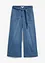 Wide Leg-jeans High Waist, komfortlinning cropped, bonprix