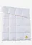 Dyne med blomsterbroderi i Down Touch-materiale og elegant passepoil i kanten, middels varm, bonprix