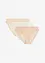 High Leg-maxitruse i resirkulert blondemateriale (3-pack), bonprix