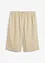 Bermudashorts i lin-/viskosemiks, High Waist, bonprix
