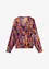 Chiffonbluse med trykt mønster, bonprix