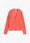 Hullstrikket cardigan med lin, bonprix