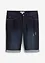 Bermudashorts i denim med stretch og oppbrett, Regular Fit, bonprix