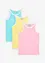 Singlet med økologisk bomull (3-pack), bonprix