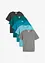 T-skjorte med V-hals (5-pack), bonprix