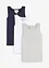 Singlet med bomull (3-pack), bonprix
