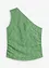 One shoulder-topp i strukturert materiale, bonprix
