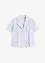Kortarmet bluse i bomullspoplin, bonprix