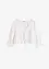 Bluse med hullbroderi og puffermer, bonprix