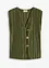 Topp i plissert materiale, bonprix