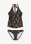 Halterneck-tankini med V-hals (2-delt sett), bonprix