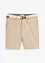Stretchbermuda med belte, Regular Fit, bonprix