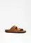 Slip-in sandal i skinn, bonprix