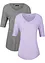 Lang topp i myk viskose (2-pack), bonprix