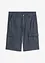 Lang cargoshorts i Chambray-materiale, Regular Fit, bonprix