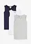 Singlet med bomull (3-pack), bonprix