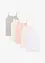 Singlet med myk bomull (5-pack), bonprix