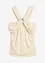 Halterneck-topp med hamret pyntespenne, bonprix