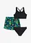 Bikini og badetruse (3-delt sett), bonprix