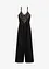Jumpsuit i jersey med blonder, bonprix