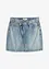 Jeansskjørt med asymmetrisk linning, bonprix