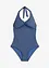 Halterneck-badedrakt i jeans look, bonprix