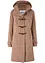 Halvlang duffelcoat med fôr, bonprix