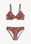 Spile-bikini med høy benskjæring (2-delt sett), bonprix